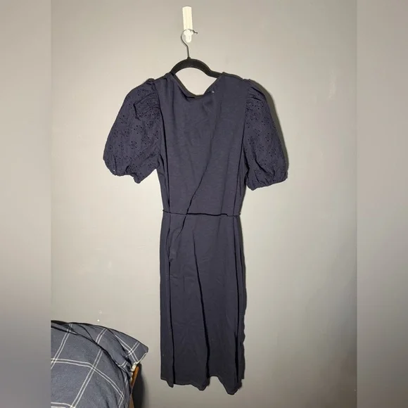 Boden Broderie Mix Jersey Midi Dress Size 14 - Picture 5 of 5